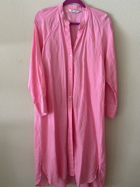 pink shirt dress zara Zara Pink Shirt Dress S S (4-6)